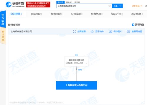 顺丰关联公司在沪成立新公司，加码商务信息咨询业务
